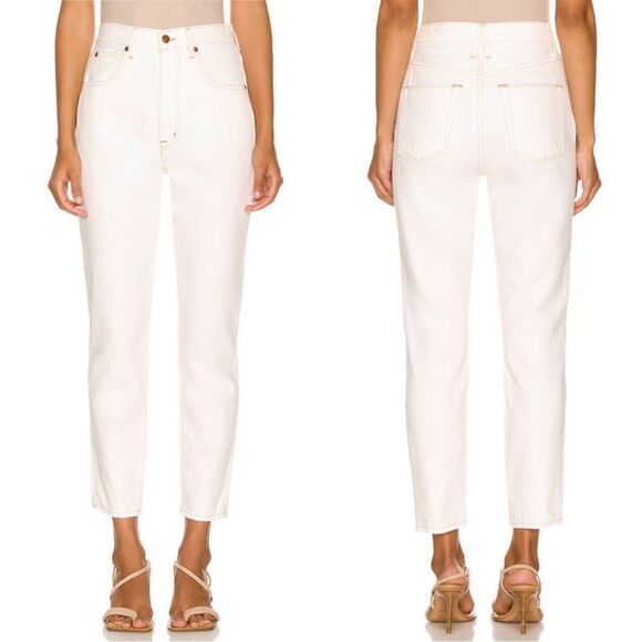 SLVRLAKE Beatnik Ankle Jeans Ivory - Picture 1 of 11